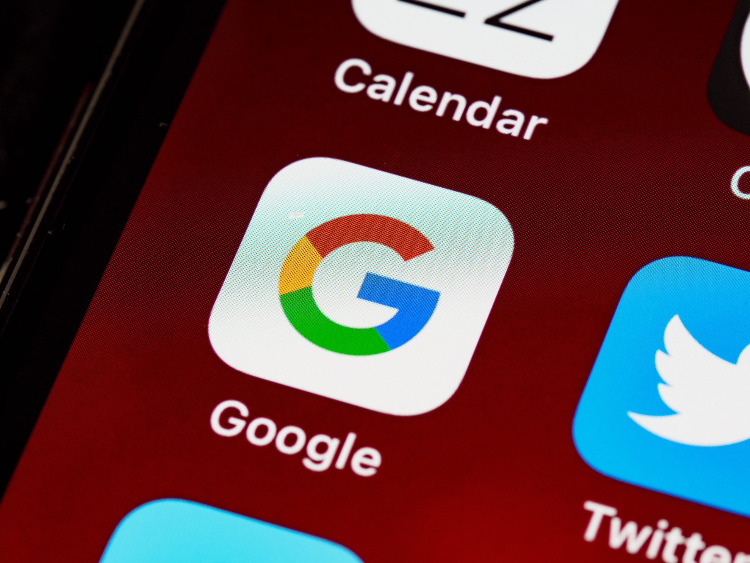 google app on mobile