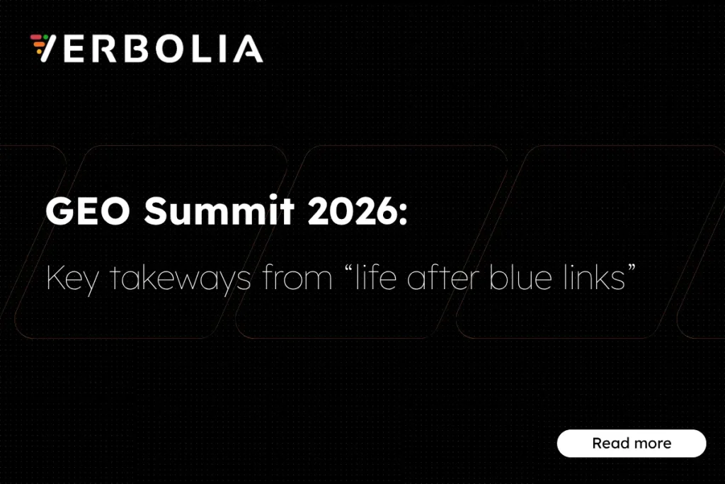 GEO Summit - life after blue links